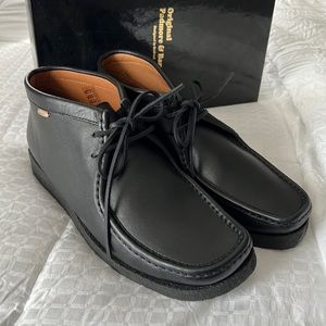 JJJJound X Padmore & Barnes Wallabee Black Leather